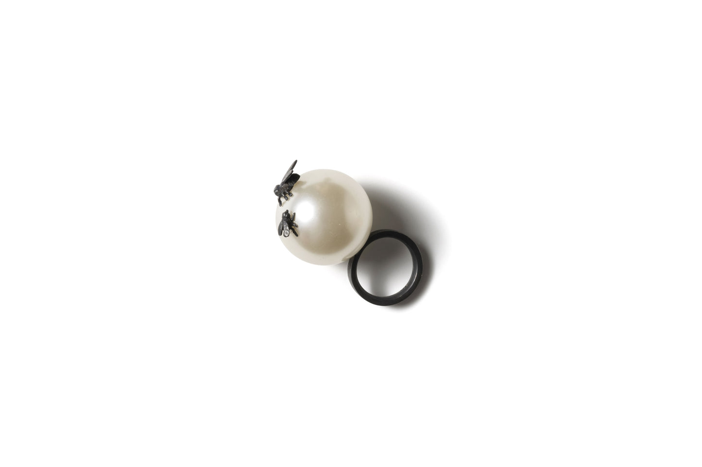 ANILLO PERLA ABULÓN MOSKA BLACK PATPAV