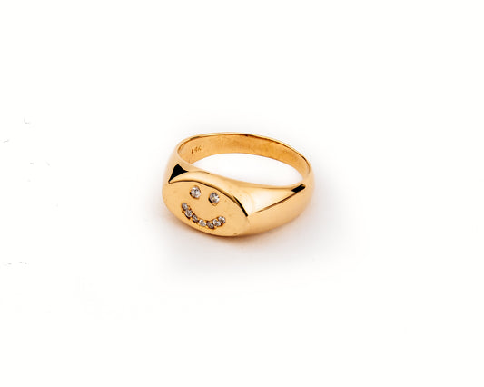 ANILLO HAPPY FACE GOLD