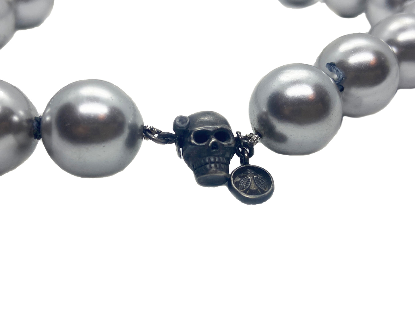 COLLAR ABULÓN SKULL PAV