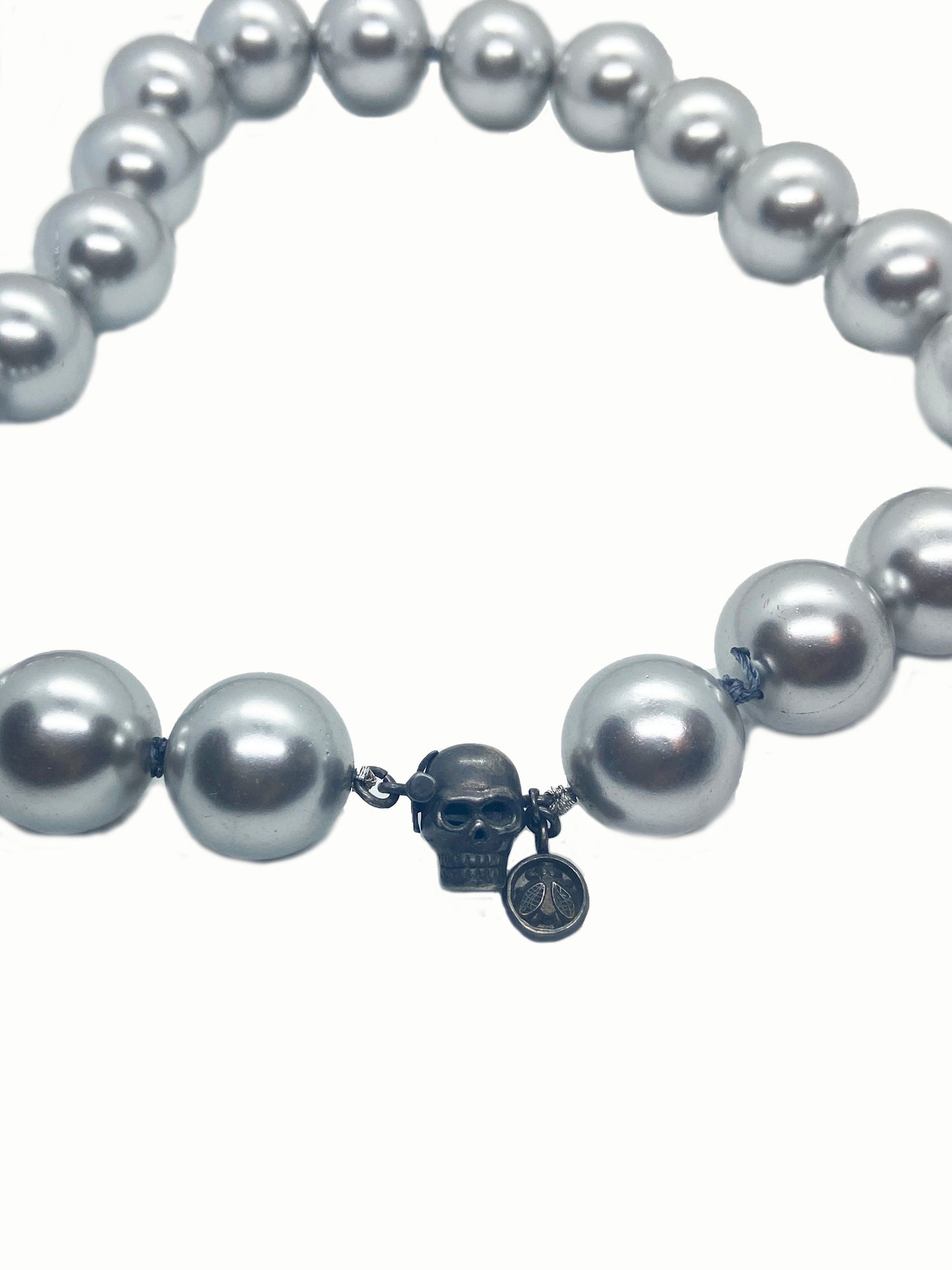 COLLAR ABULÓN SKULL PAV