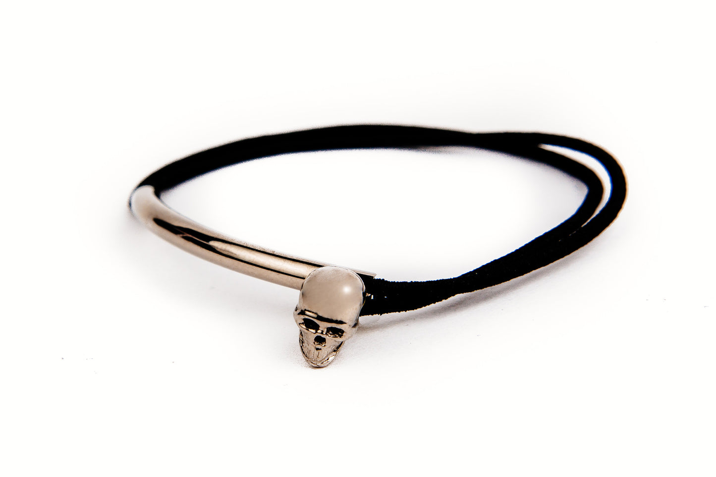 PULSERA FUN SKULL PLATEADA ADULTO