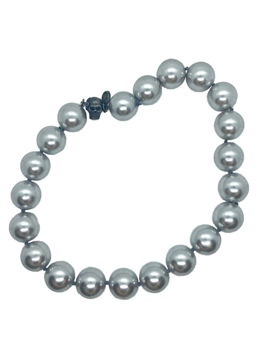 COLLAR ABULÓN SKULL PAV