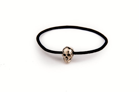 PULSERA FUN SKULL PLATEADA BABY